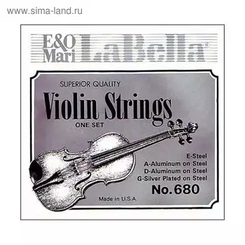 Струны для скрипки La Bella 680 размером 4/4, металл