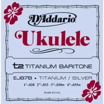 Струны для укулеле баритон D'Addario EJ87B Titanium