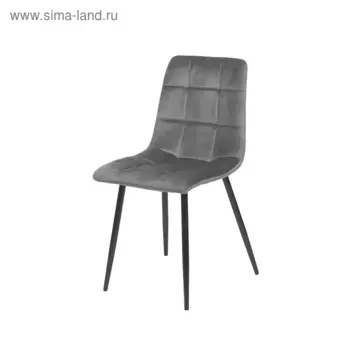 Стул 460х545х890 серый вельвет