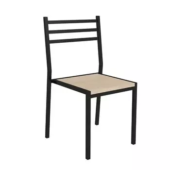 Стул «Аликанте», 445430780 мм, цвет чёрный/дуб сонома
