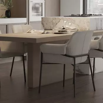 Стул Aline, 550700830 мм, шенилл, цвет светло-серый