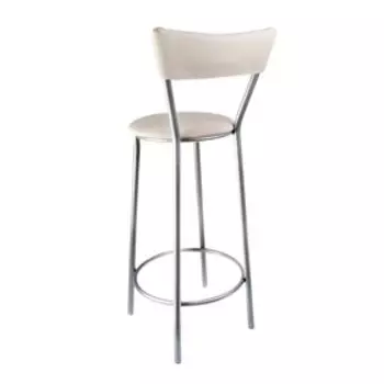 Стул барный «Клик Мебель», с мягкой спинкой, искусственная кожа, цвет светло - бежевый