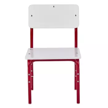 Стульчик детский растущий «Фея. Мой малыш», 1-2 группа, цвет белый/красный