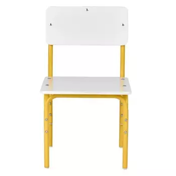 Стульчик детский растущий «Фея. Мой малыш», 2-3 группа, цвет белый/жёлтый