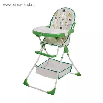 Стульчик для кормления Selby 252 «Космическое путешествие», цвет зеленый