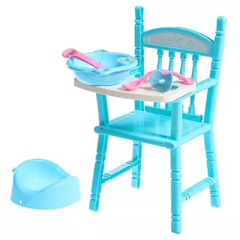 Стульчик для кормления кукол, 5 аксессуаров, МИКС