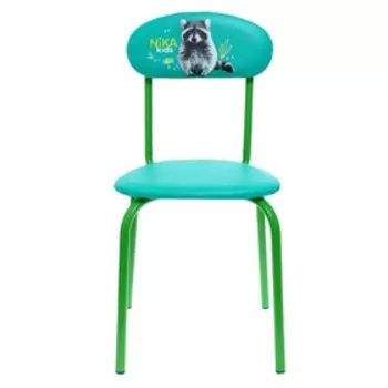 Стул детский цвет изумрудный «с енотом»