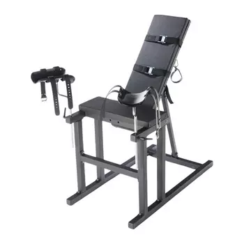 Стул для секса с подколенниками и оковами, сборный, до 150 кг, 1054217 см, черный