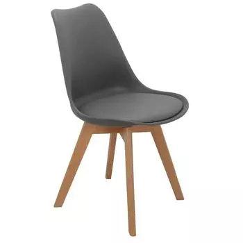 Стул Eames Bon, 490 × 490 × 840 мм, цвет серый
