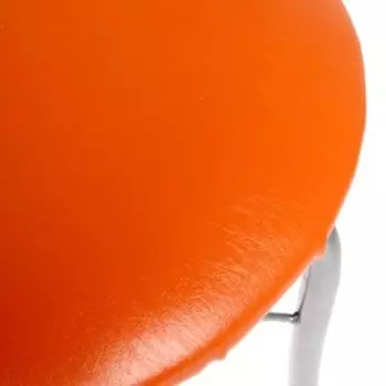 Стул "Элегия" Серебристый металлик/оранжевый
