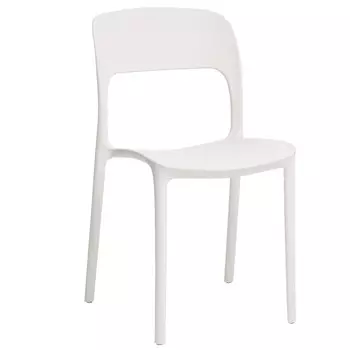Стул пластиковый «Клик Мебель. Эстет», цвет белый