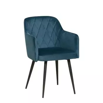 Стул «Киото», велюр, цвет тенерифе океан/чёрный