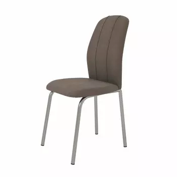 Стул «Клео», 450560955 мм, цвет хром/капучино тёмный