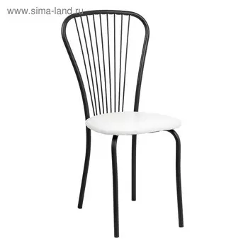 Стул для кухни Клик Мебель «Лайт-1», искусственная кожа, цвет чёрный/белая рептилия