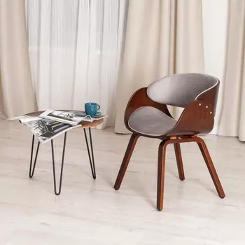 Стул LANDO 8036, ткань, 590530750 мм, цвет орех/серый