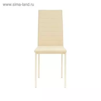 Стул Leset Бишо, металл кремовый, экокожа кремовая