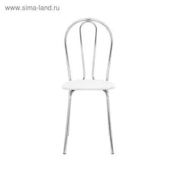 Стул Leset Луар, хром, экокожа белая