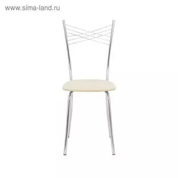 Стул Leset Рейн, хром, экокожа бежевая