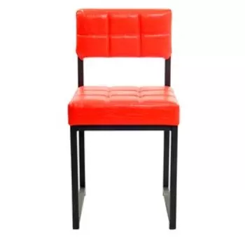 Стул "Лофт 3", Черный/красная рептилия