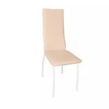 Стул «Милан», цвет ножек белый, цвет вставки бежевый