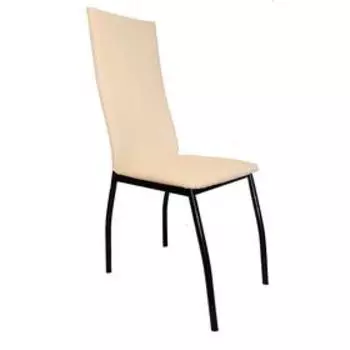Стул «Милан», цвет ножек чёрный, цвет вставки бежевый