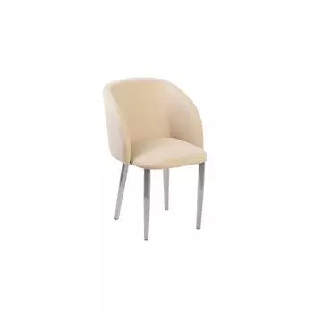 Стул Милли Канада 03 микровелюр карамель/ Стандарт металл хром люкс