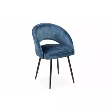 Стул Мирелла Мрамор 14 синий велюр/ Грейс металл Коричневый