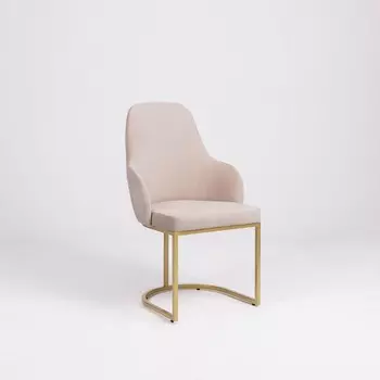 Стул «MONRO», 626098 см, цвет кремовый, каркас золотой