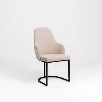 Стул «MONRO», 626098 см, цвет кремовый, каркас чёрный