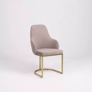 Стул «MONRO», 626098 см, цвет серый, каркас золотой