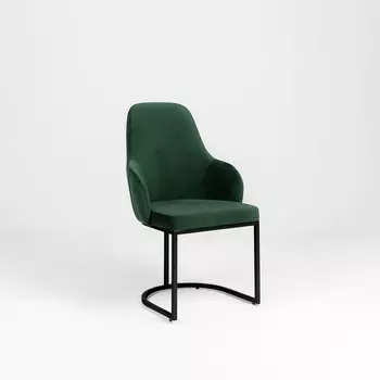 Стул «MONRO», 626098 см, цвет зеленый, каркас чёрный