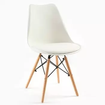 Стул мягкий "Eames" белый