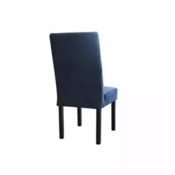 Стул мягкий Маркиз 450х450х970 бук, цвет покраски темный орех, ткань велюр синий