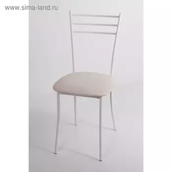 Стул на металлокаркасе Хлоя СТ белый/бенгал снежный