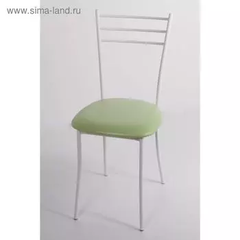 Стул на металлокаркасе Хлоя СТ белый/фисташковый