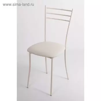 Стул на металлокаркасе Хлоя СТ бежевый/белый