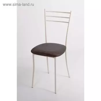 Стул на металлокаркасе Хлоя СТ бежевый/бенгал кофе