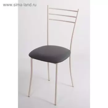 Стул на металлокаркасе Хлоя СТ бежевый/темно-серый