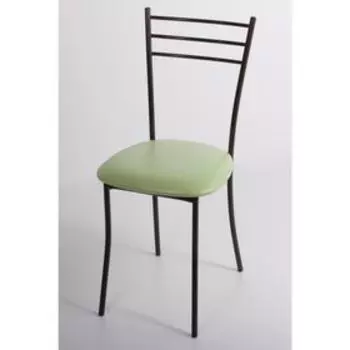 Стул на металлокаркасе Хлоя СТ коричневый/фисташковый