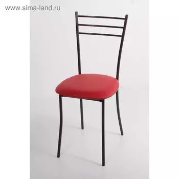 Стул на металлокаркасе Хлоя СТ коричневый/красный