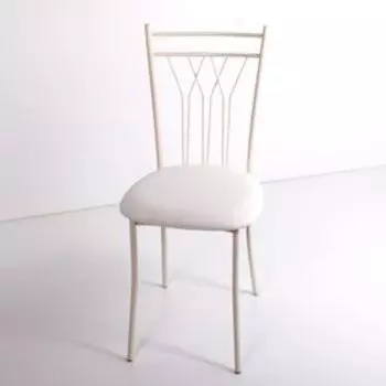 Стул на металлокаркасе Премьер СТ бежевый/белый