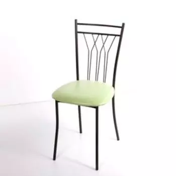 Стул на металлокаркасе Премьер СТ коричневый/фисташковый