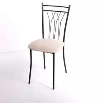 Стул на металлокаркасе Премьер СТ коричневый/крок бело-золотой