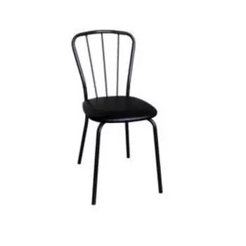 Стул «Нерон», цвет ножек чёрный, цвет вставки чёрный