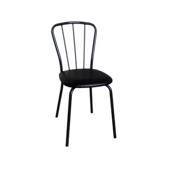 Стул «Нерон», цвет ножек чёрный, цвет вставки чёрный