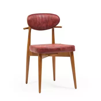 Стул обеденный AESTHETICS, каркас бук, ткань полиэстер, цвет ruby