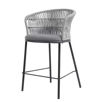 Стул полубарный Haugen, 530580920 мм, цвет тёмно-серый / светло-серый