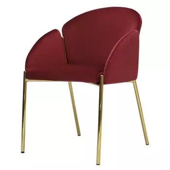 Стул Raspy, 555570780 мм, велюр, цвет бордовый