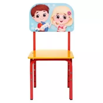 Стул регулируемый «Детишки» (1-3), квадратный металлокаркас