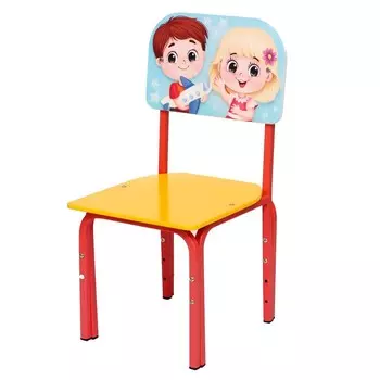 Стул регулируемый «Детишки» (1-3), квадратный металлокаркас